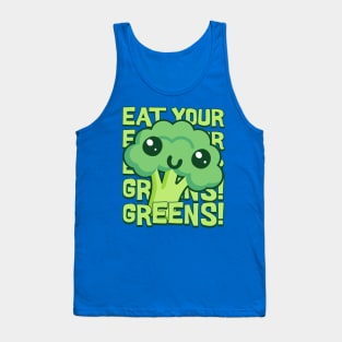 Eat Your Greens! Kawaii Broccoli Tank Top